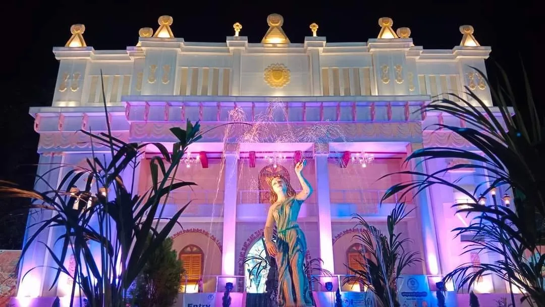Bhatpara Barowari Math Durgapuja 2022 — Theme - Raj Bari