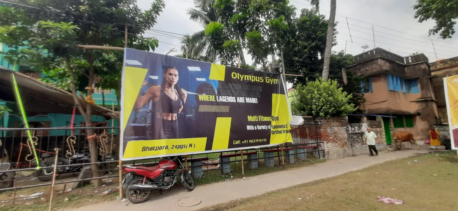Bhatpara Barowari Math Durgapuja — flex_hoarding 2023