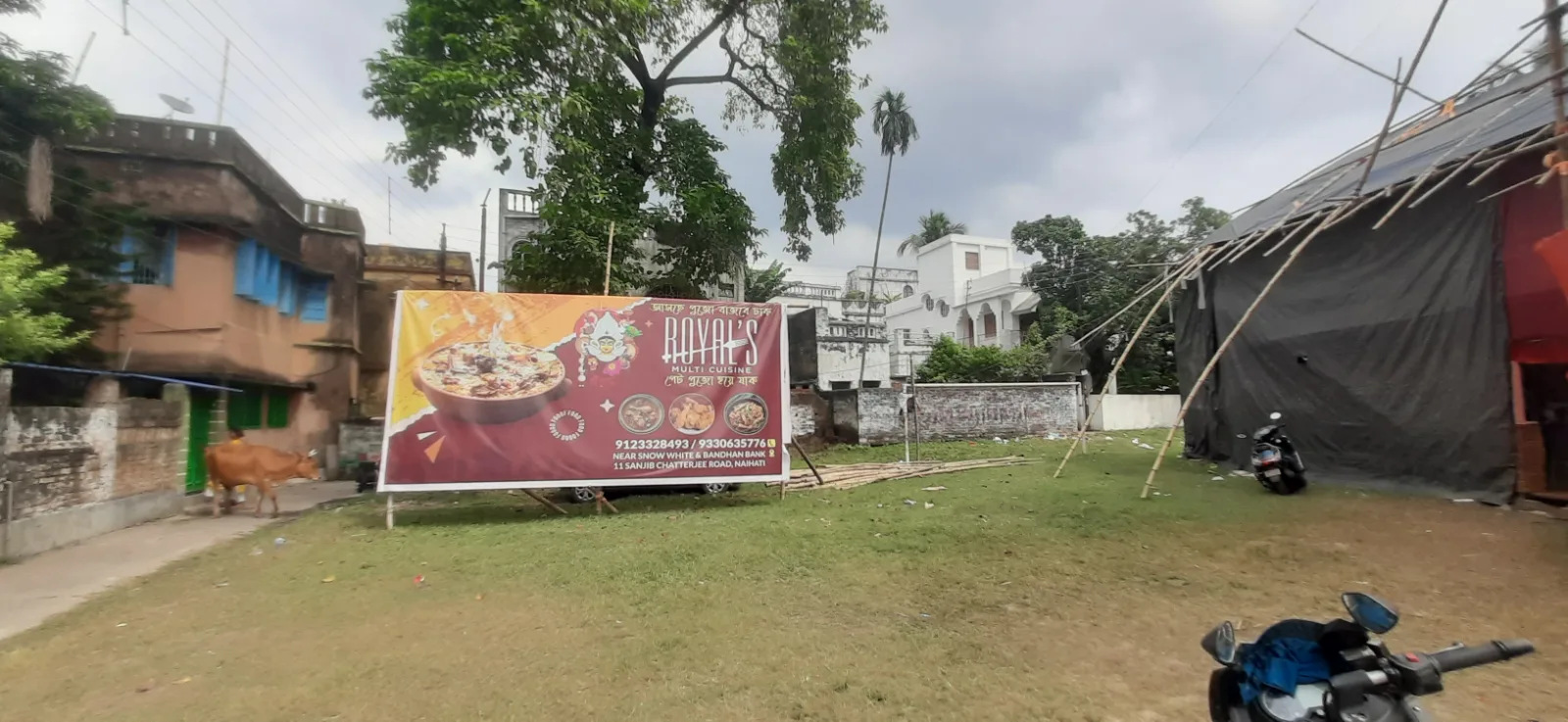 Bhatpara Barowari Math Durgapuja — flex_hoarding 2023