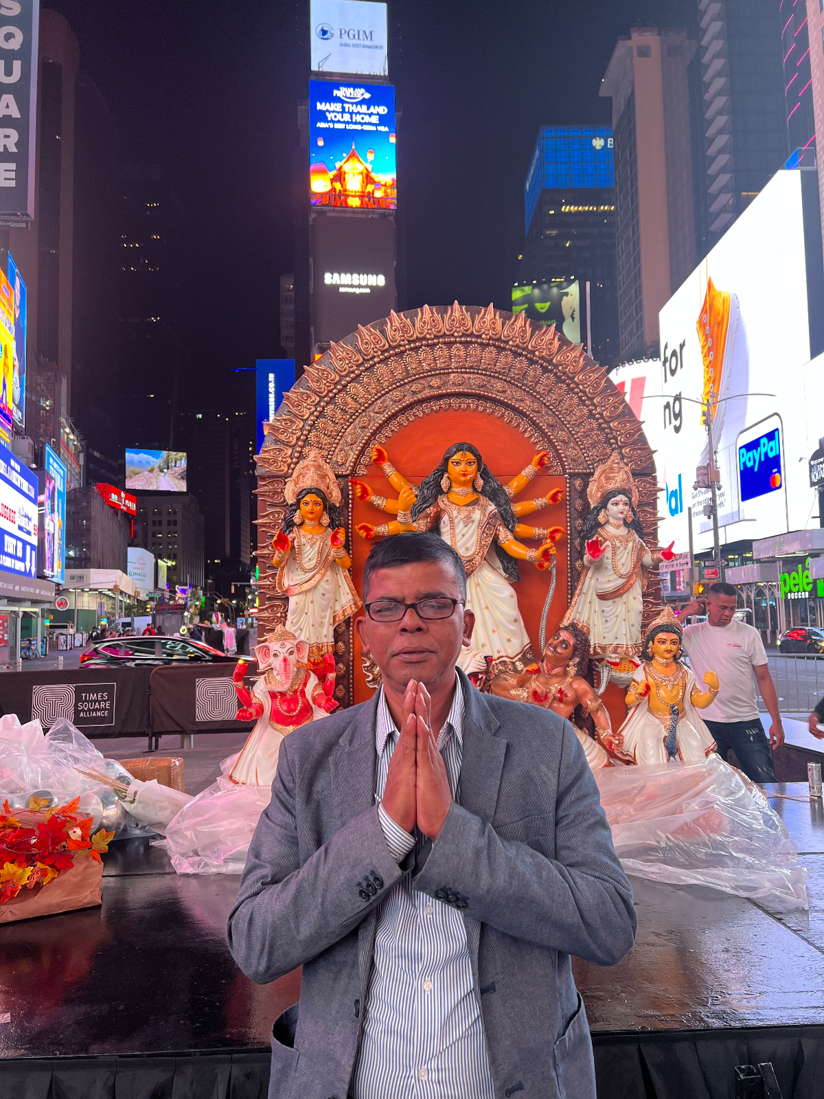 Times Square Durga Puja, New York 2024