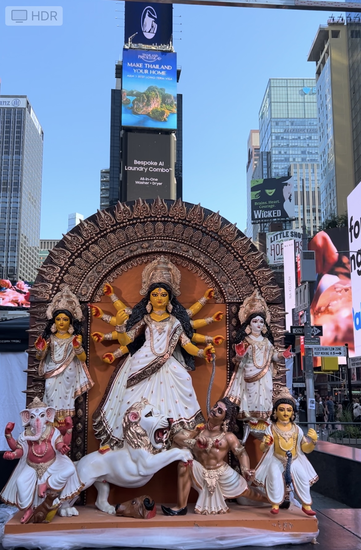 Times Square Durga Puja, New York 2024