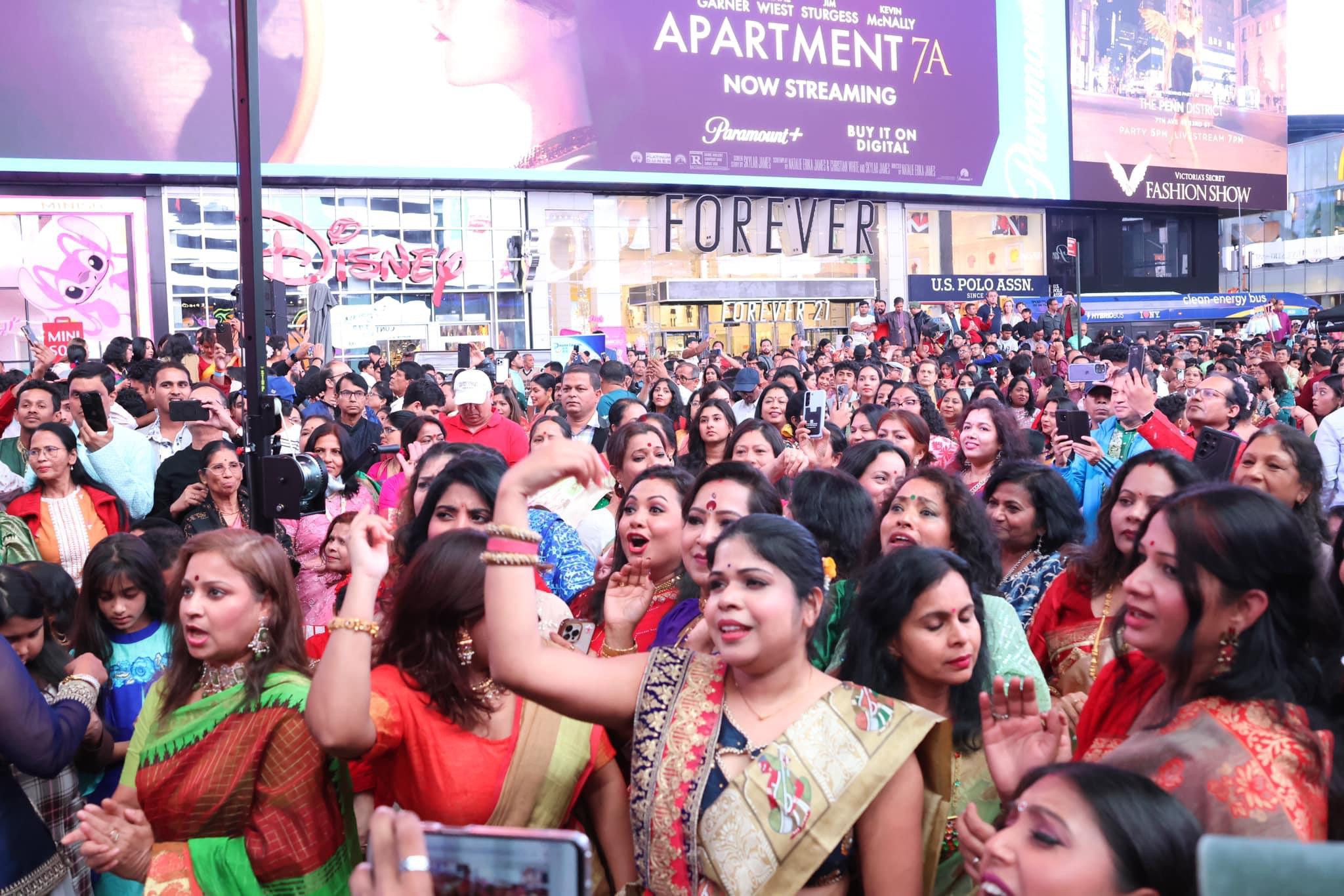 Times Square Durga Puja, New York 2024