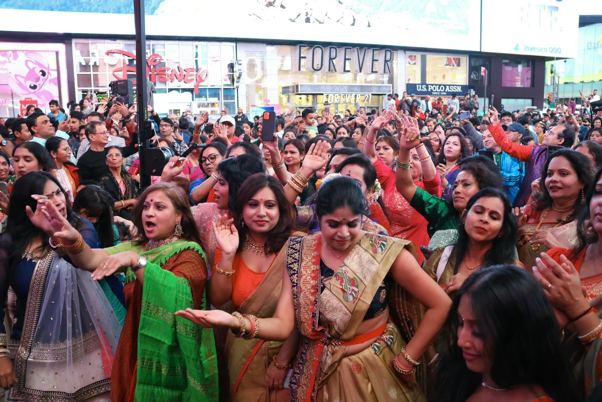 Times Square Durga Puja, New York 2024