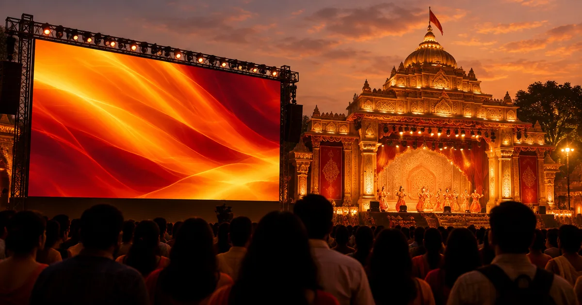 LED and Digital Screen Advertising at Indian Festivals